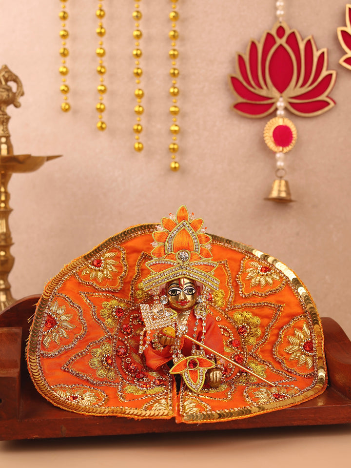 Orange Divya Raas Laddu Gopal Poshak