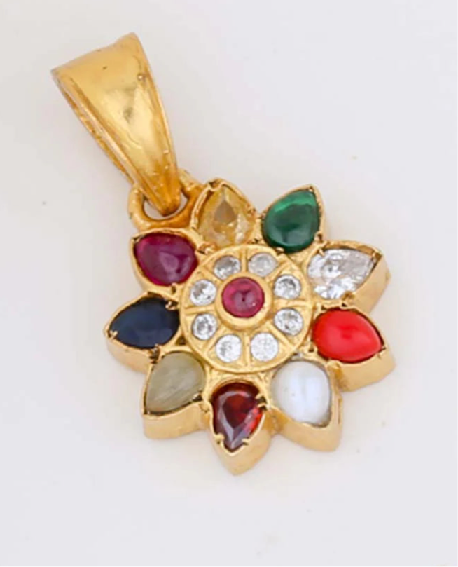 92.5 Silver, 24 kt Gold-Plated Pramitha Pendant