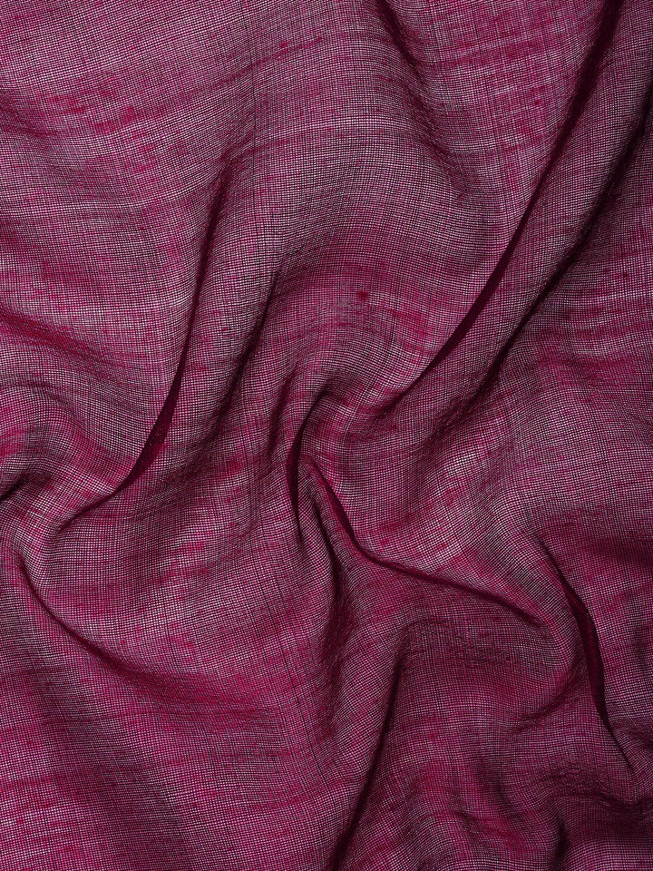 Purple Silk Cotton Sequins Saree with Blouse Piece