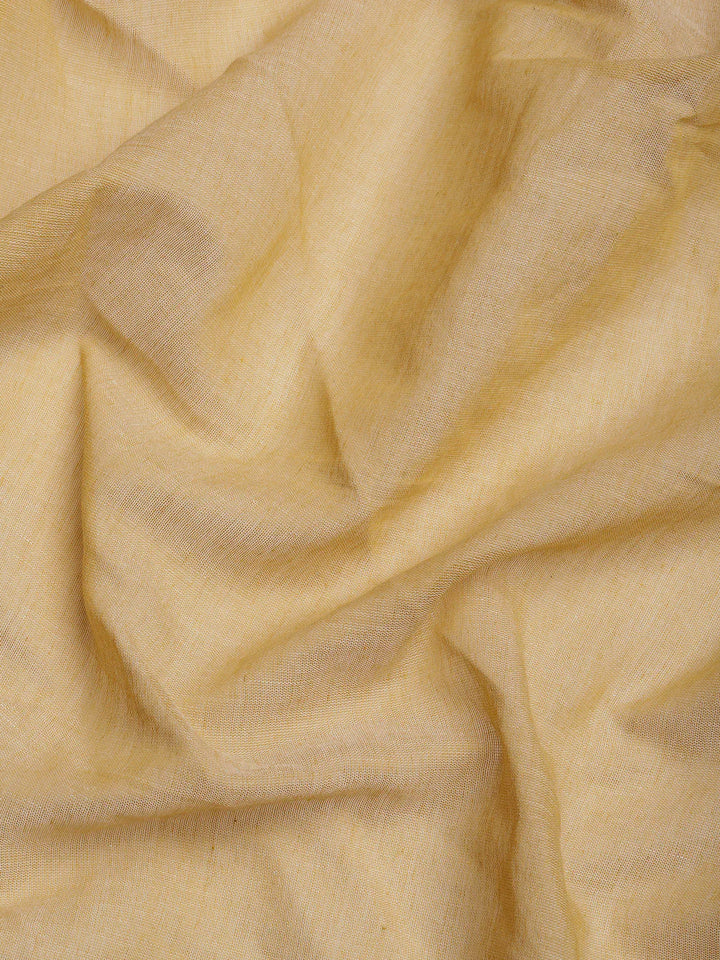 Beige Handloom Owl Print Soft Cotton Saree