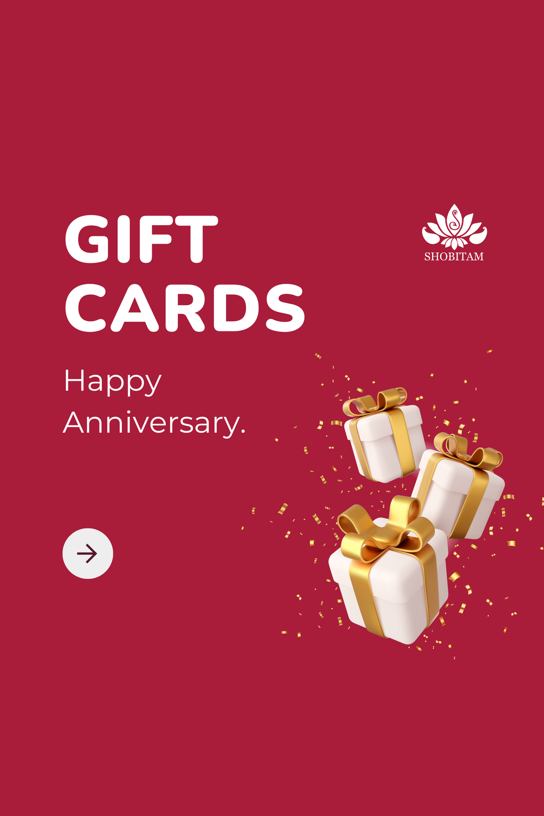 Anniversary Wishes - Shobitam Gift Card