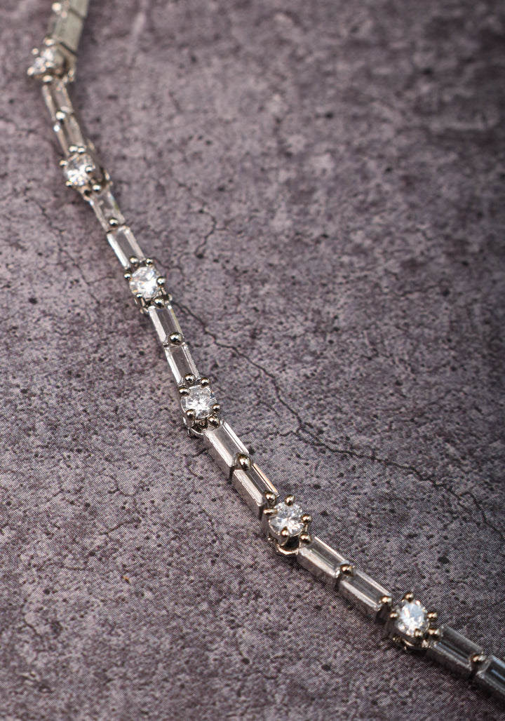 Celebrity-Inspired Yellow CZ Stone Drop Necklace and Earring | Shobitam Jewelry