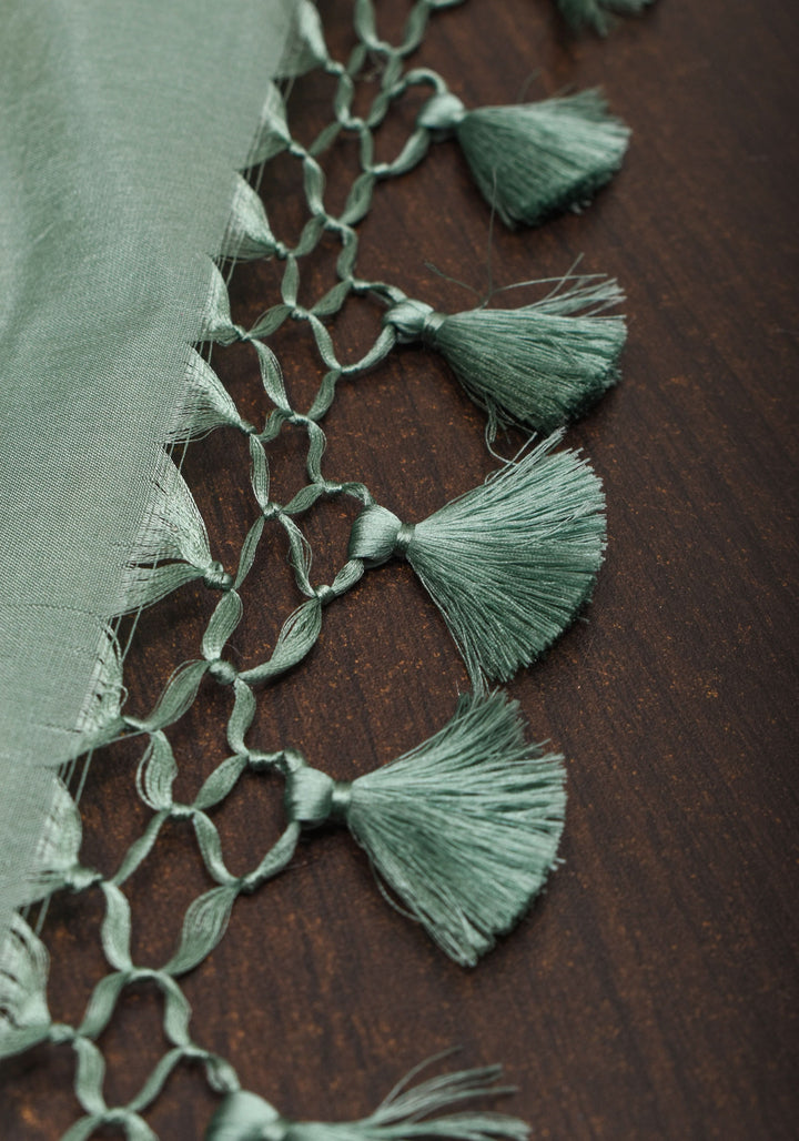 Exquisite Green Banarasi Katan Silk Saree with Meenakari Chevron Pattern, Grand Pallu and Zari | SILK MARK CERTIFIED