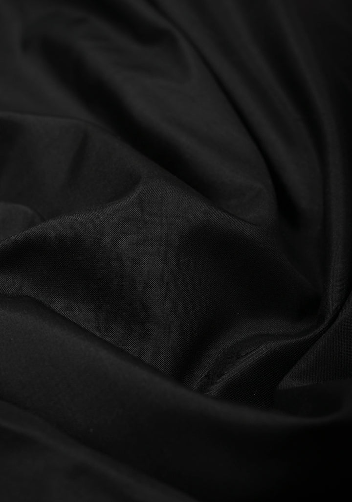 Black Banarasi Katan Silk Saree with Contrast Floral Border | SILK MARK CERTIFIED