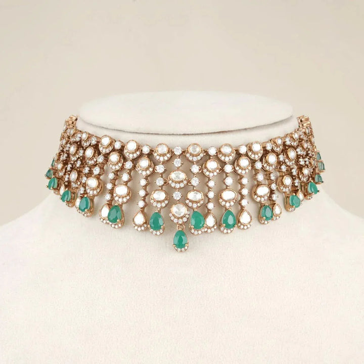 92.5 Silver Victorian Choker Set