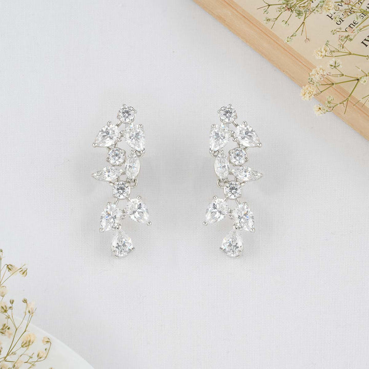 92.5 Silver Chandrika CZ Necklace Set