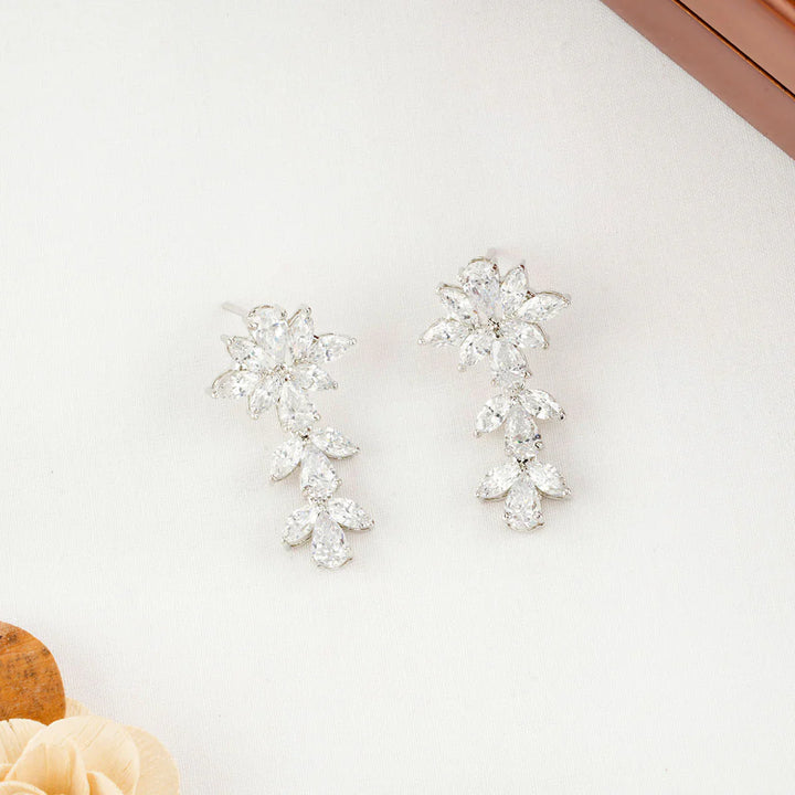 92.5 Silver CZ  Necklace Set