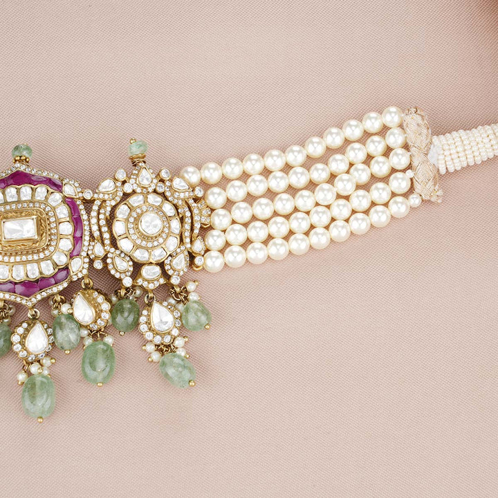 92.5 Silver Victorian Choker Set