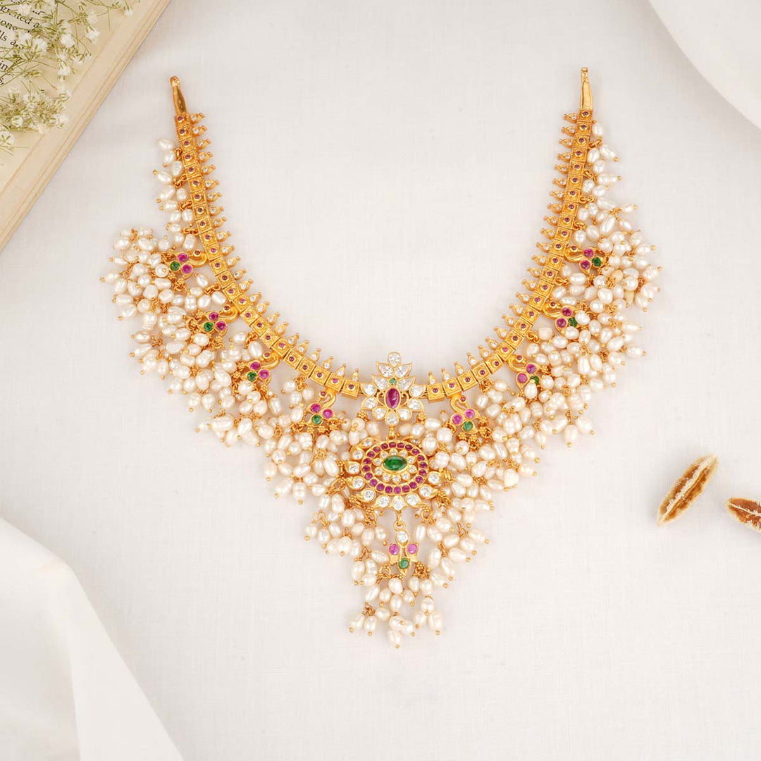 92.5 Silver Guttapusalu Necklace