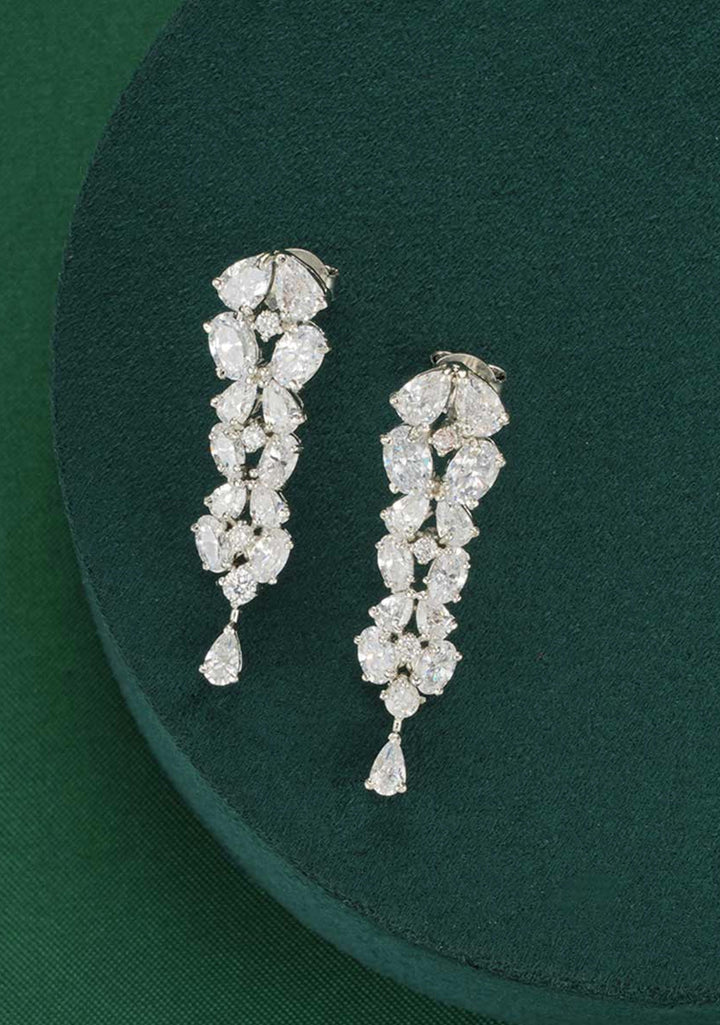 92.5  Silver CZ Necklace Set