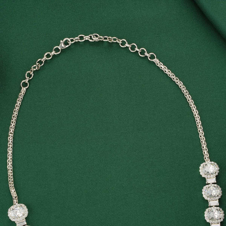 92.5 Silver Nilani Long Necklace Set