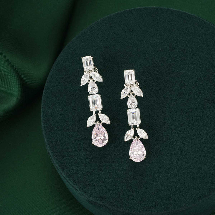 92.5 Silver Pavanya CZ Studded Necklace Set