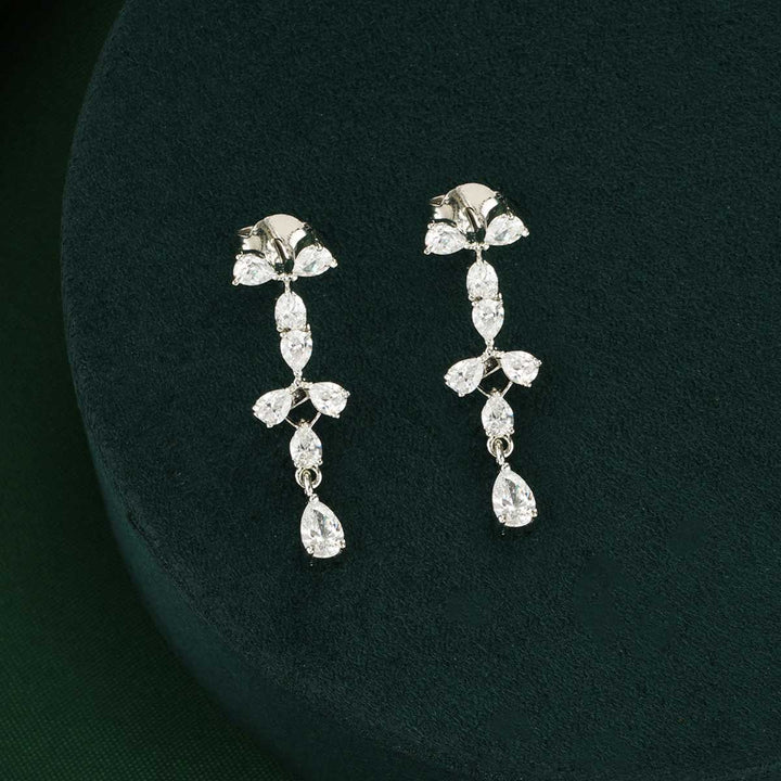 92.5 Silver CZ Necklace Set Saanvi