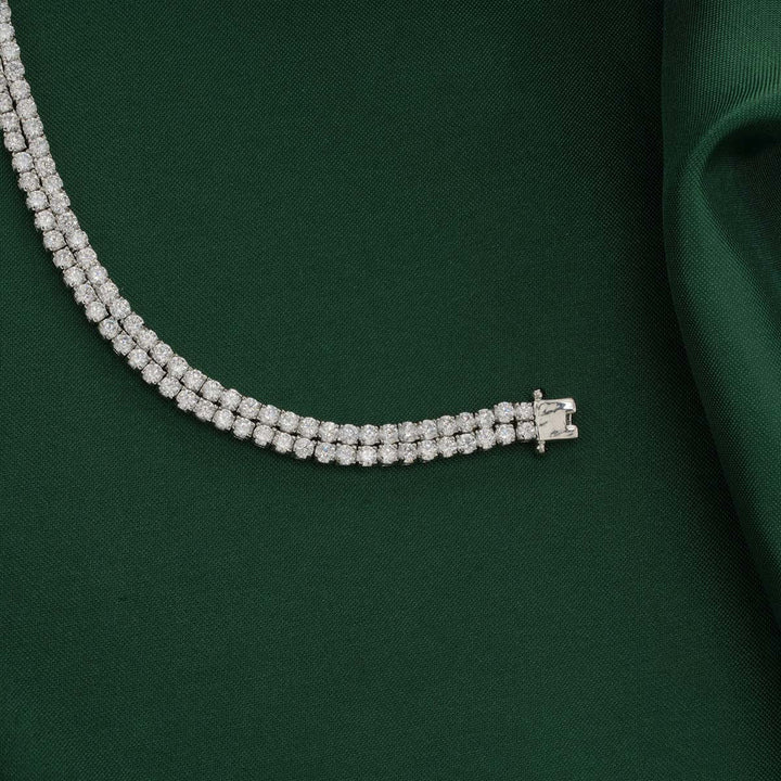 92.5 Silver Haasina Chain Type Bracelet