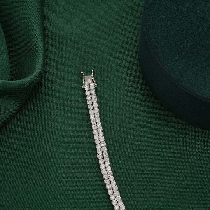 92.5 Silver Haasina Chain Type Bracelet