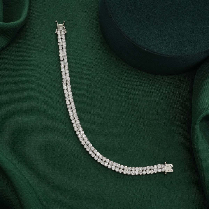 92.5 Silver Haasina Chain Type Bracelet