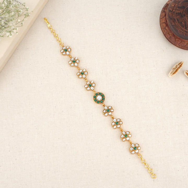 92.5 Silver Mahika Kundan Bracelet