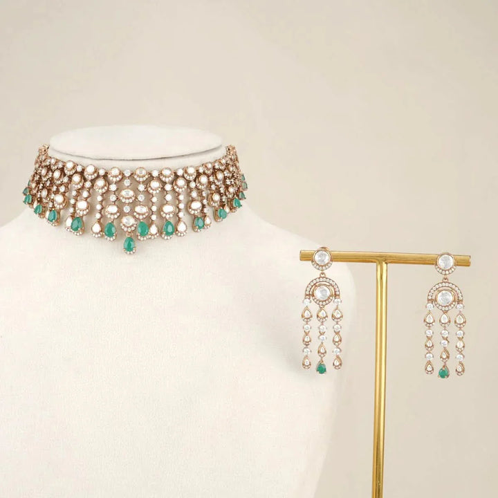 92.5 Silver Victorian Choker Set