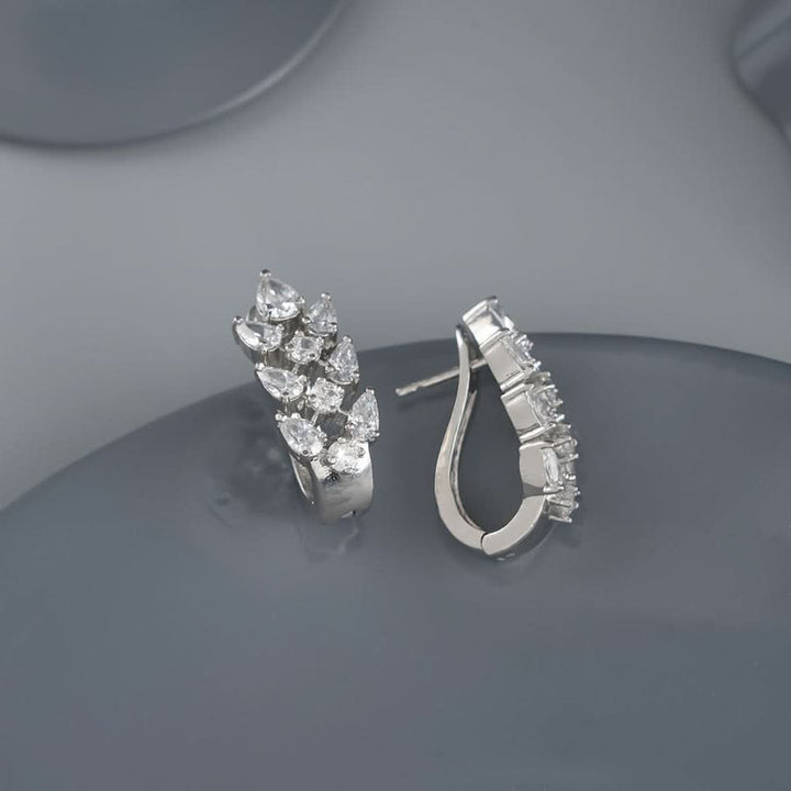 92.5 Silver layered CZ Stud