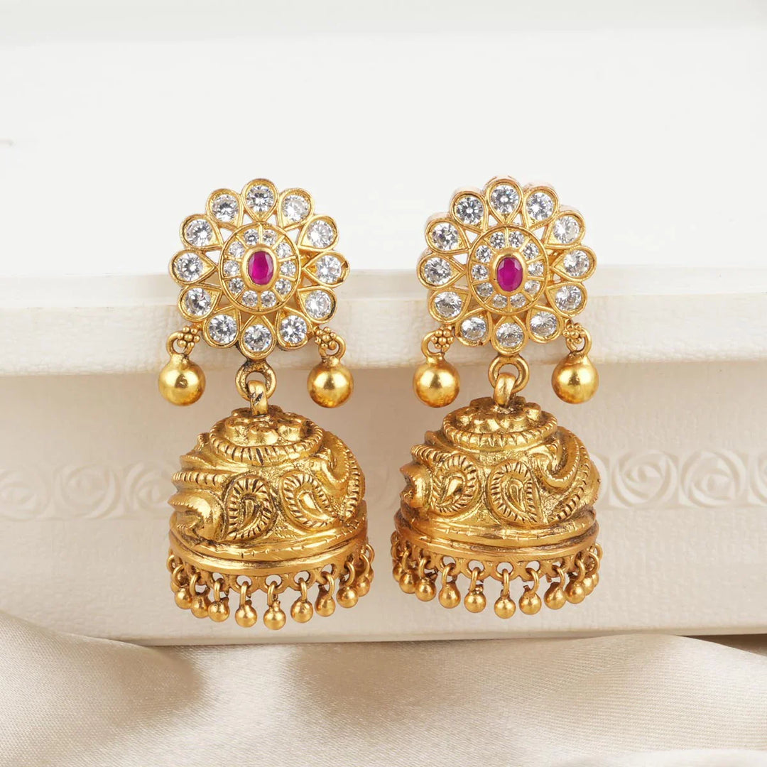 92.5 silver and 24kt gold-plated Nilaya Nagas Jhumkas