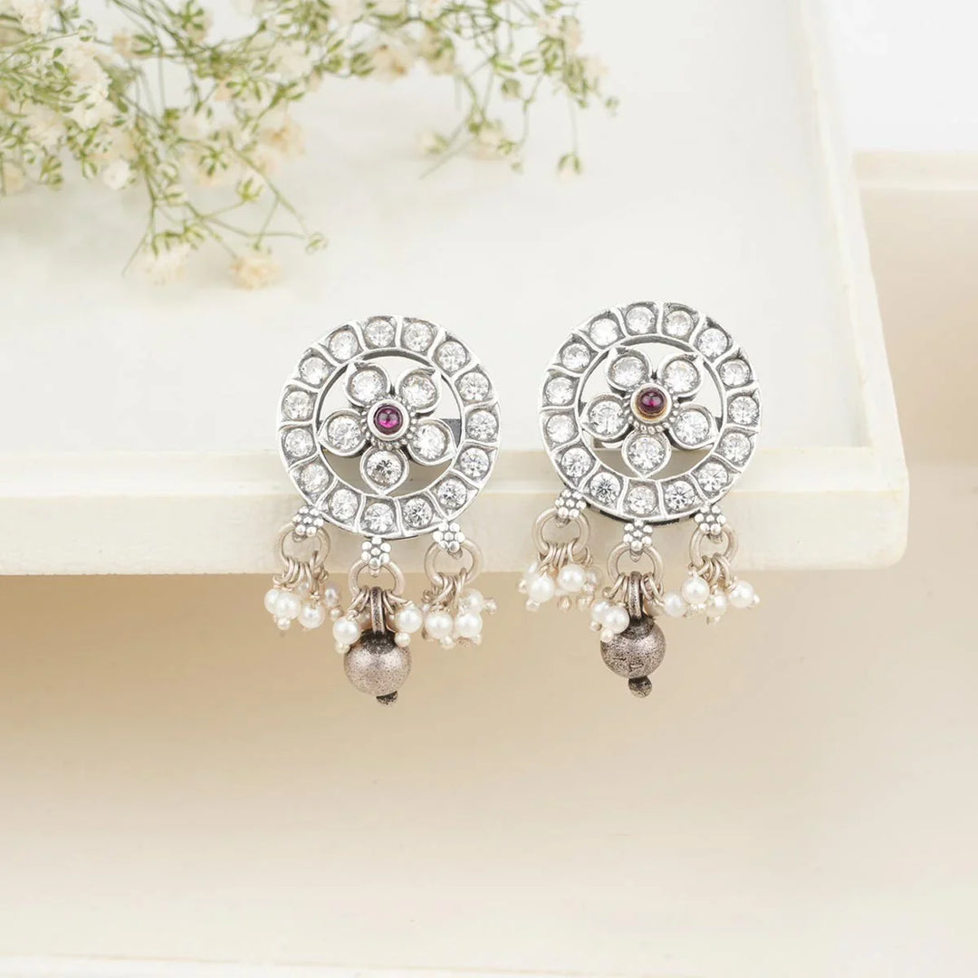 92.5 Pure Silver, Nilaya Oxidised Drops