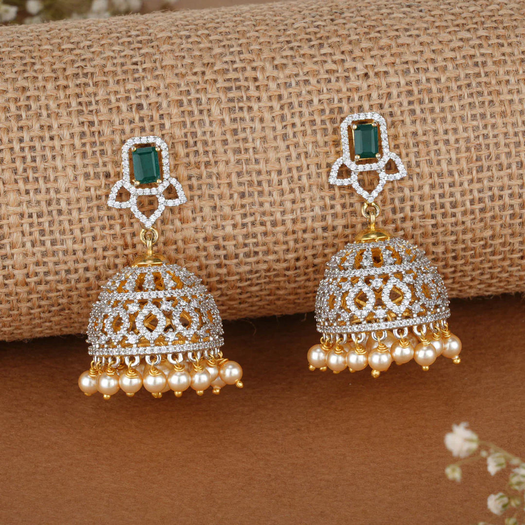 92.5 Silver Dhakshikha Avikam Jhumkas
