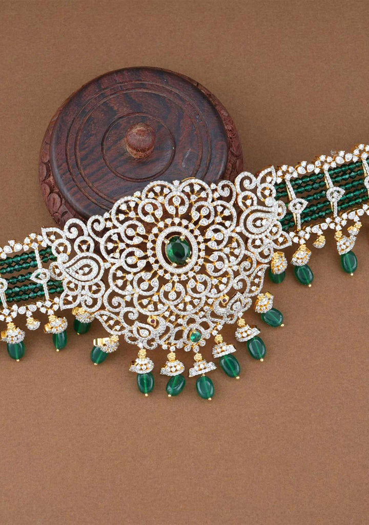 92.5 Silver Victorian Finish waist Belt,92.5 Silver Gold tone Back Belt Design