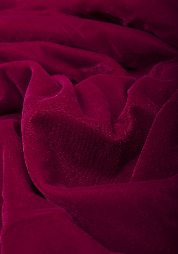 Maroon Exquisite  Velvet Saree with Kashmiri Tilla Work Style Embroidery with Beautiful Pallu