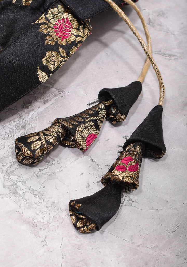 Black Meenakari halter neck mix and match blouse for saree, Made to Order