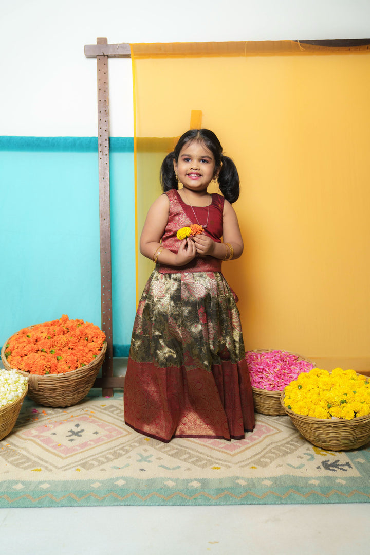 Ishwarya Maroon Mini | Shobitam Custom Gowns | Made To Order