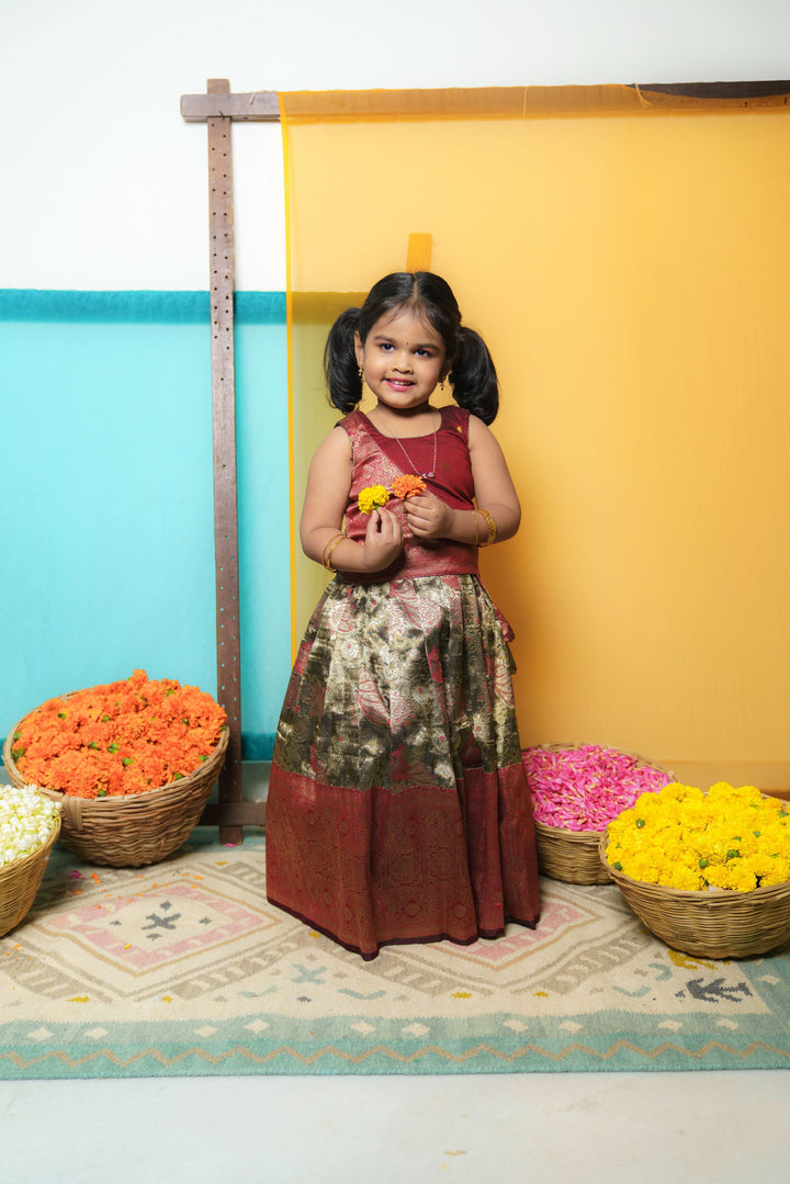 Ishwarya Maroon Mini | Shobitam Custom Gowns | Made To Order