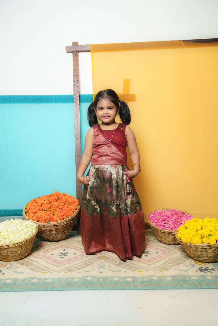 Ishwarya Maroon Mini | Shobitam Custom Gowns | Made To Order