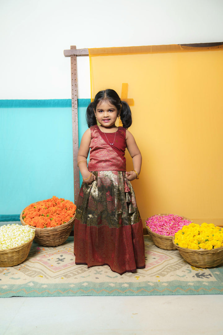 Ishwarya Maroon Mini | Shobitam Custom Gowns | Made To Order