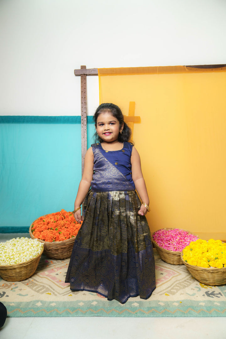 Ishwarya Navy Blue Mini | Shobitam Custom Gowns | Made To Order