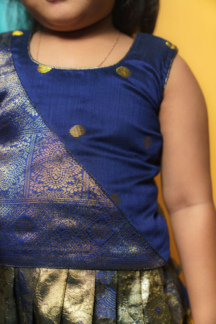 Ishwarya Navy Blue Mini | Shobitam Custom Gowns | Made To Order