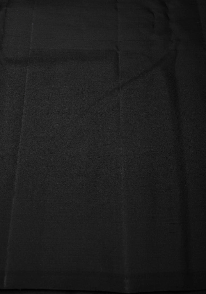 Sage Green  Kanjivaram Silk Saree with Vanasingaram Brocade Body and Dainty Zari Buttas on Wide Contrast Border | SILK MARK CERTIFIED