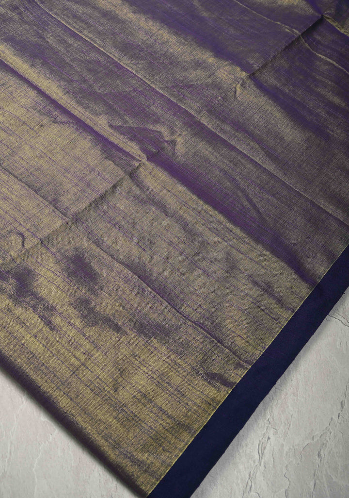 Blue Tissue by Tissue Saree with Minimal Borders