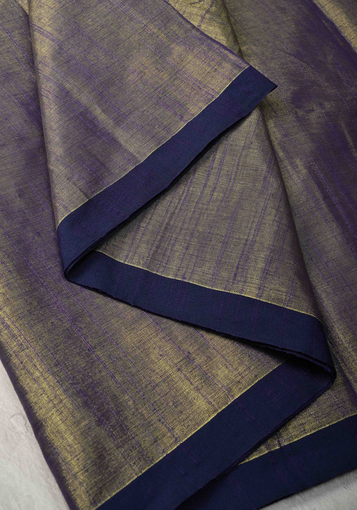 Blue Tissue by Tissue Saree with Minimal Borders