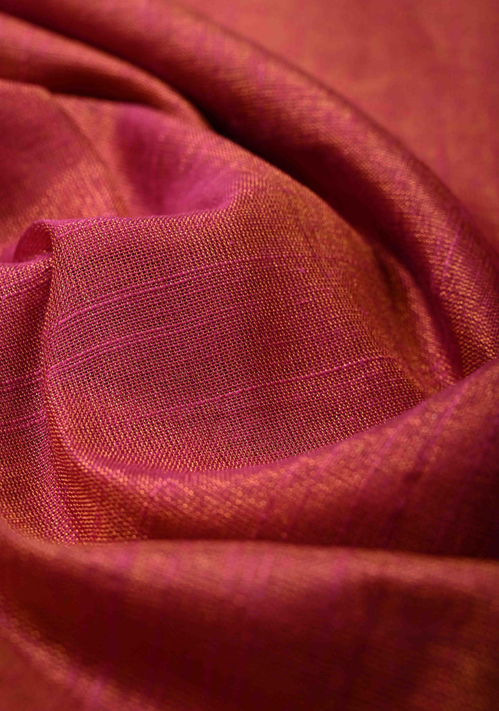Pink Tissue by Tissue Saree with Minimal Borders