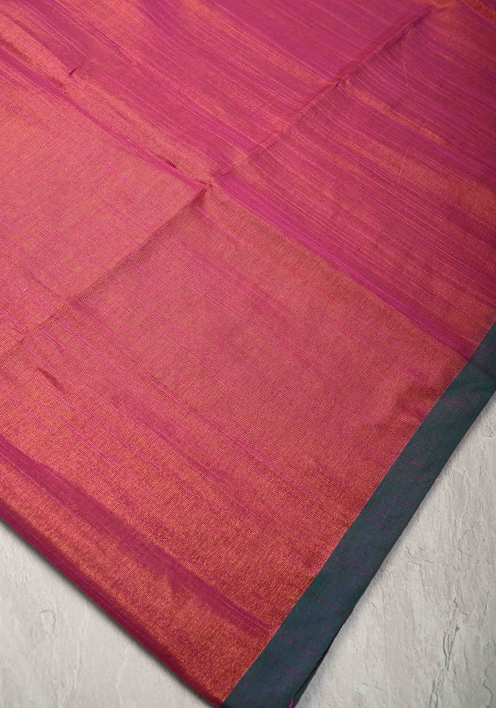 Pink Tissue by Tissue Saree with Minimal Borders
