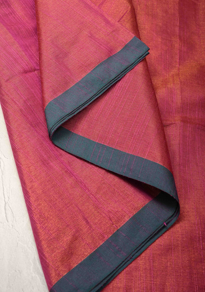 Pink Tissue by Tissue Saree with Minimal Borders