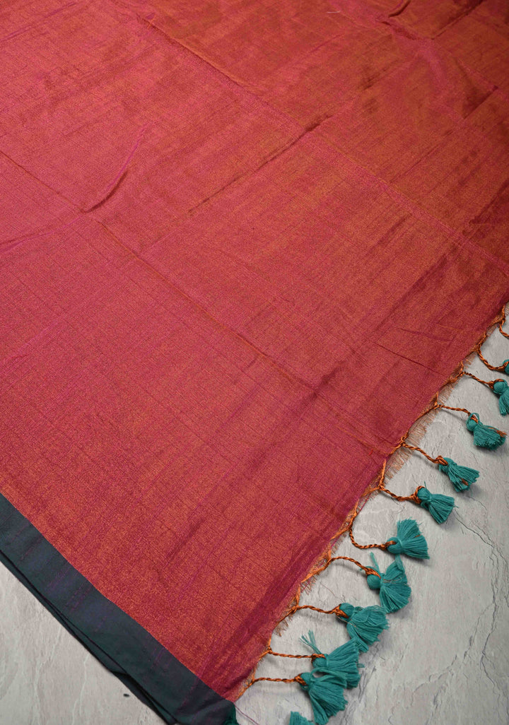 Pink Tissue by Tissue Saree with Minimal Borders