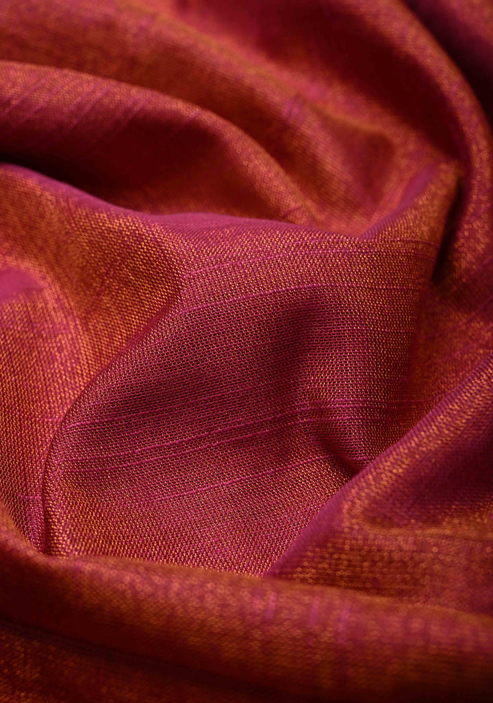 Pink Tissue by Tissue Saree with Minimal Borders