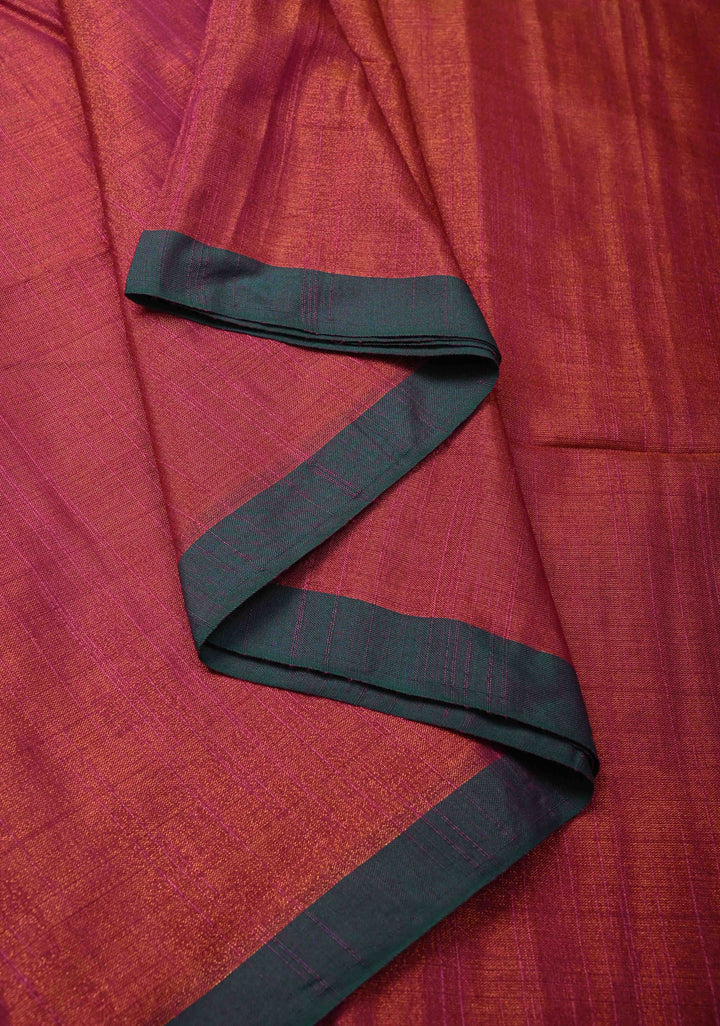 Pink Tissue by Tissue Saree with Minimal Borders