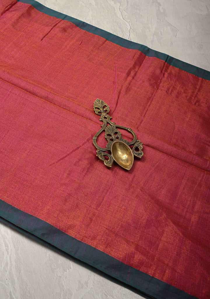 Pink Tissue by Tissue Saree with Minimal Borders