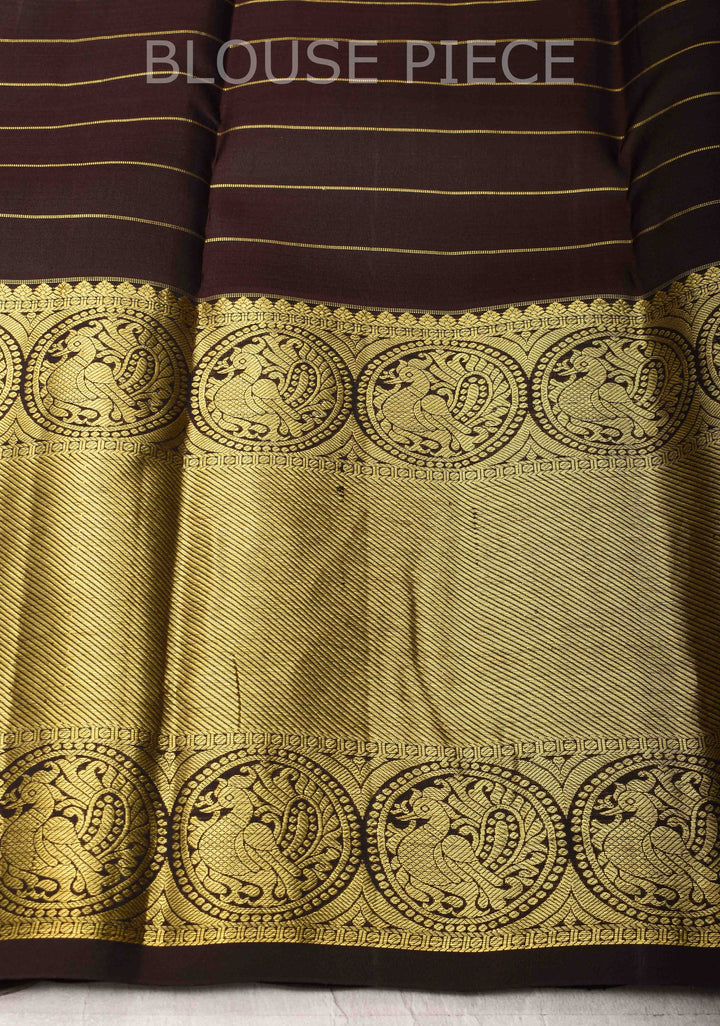 Lavender Zari Checks Kanjivaram Silk Saree with Coin Buttas and Contrast Wide Border | SILK MARK CERTIFIED