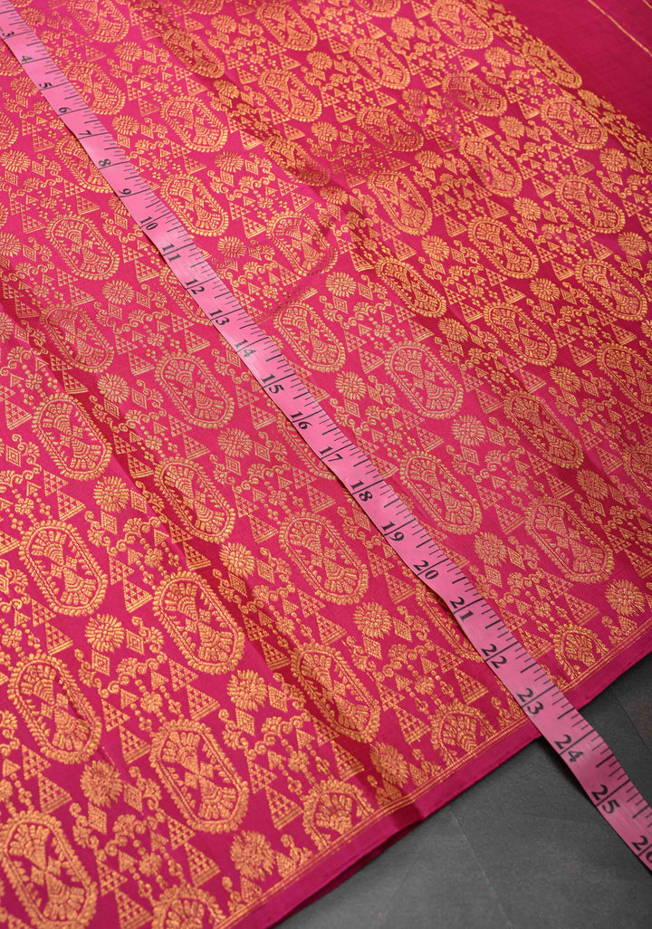 Purple Dual Tone Stunning Half Border Kanjivaram Pure Silk saree with Zari Brocade | SILK MARK CERTIFIED