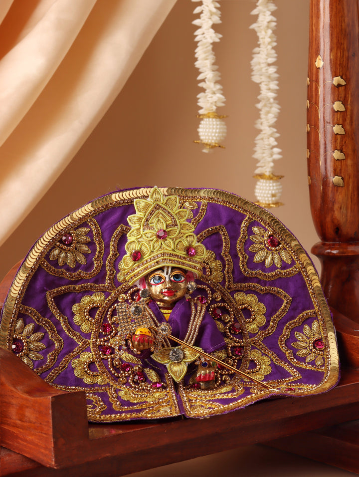 Purple Divya Raas Laddu Gopal Poshak