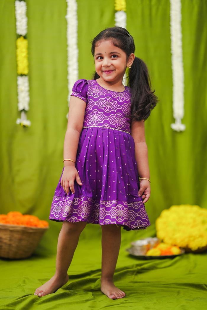 Pravya Violet Frock mini | Made To Order