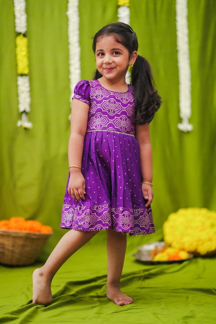 Pravya Violet Frock mini | Made To Order